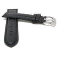 thumbnail image 2 of 20mm Leather Watch Band Strap, Mat Finish, Tone-on-Tone Stitching, Stainless Steel Buckle, 2 of 7