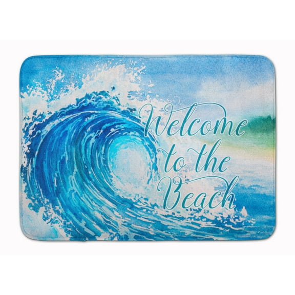 Wave Welcome Machine Washable Memory Foam Mat