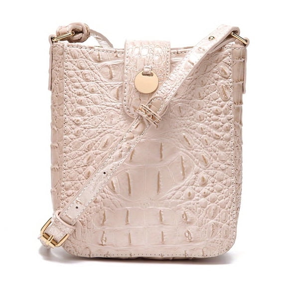 JUYGO Crocodile Embossed Crossbody Bag Women‘s Luxury Mobile Phone Purse Trendy Buckle Decor Shoulder Bag