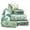 Green Leaves, variant on 6 Pcs Compression Packing Cubes for Travel Suitcases, Waterproof Luggage Organizer Bags Set, Washable Packaging Cubes for Women Backpack Travel Perfect for Carry-Ons and Storage