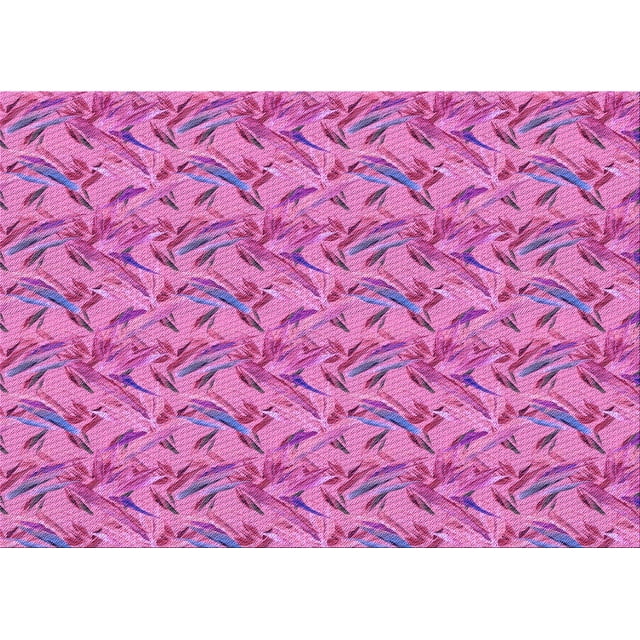 Ahgly Company Tapis Rectangulaire d'Intérieur Lavable en Machine Violet Transitionnel, 5 Pieds x 7 Pieds