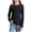 Black, variant on FAIWAD Toddler Girls Long Sleeve Shirts Crewneck Plain Soft T-Shirts Kids Cute Ruffle Tops, 1-10Y