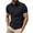 Black, variant on FRSASU Mens Polo Shirts Quarter Zip Shirts Casual Classic Lightweight Short Sleeve Golf Collared Shirt with Zip Pocket White