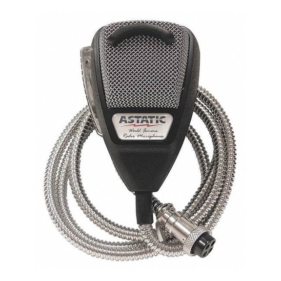 Astatic Noise Cancelling 4-Pin Cb Mic Silver