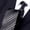 Black Gray, variant on 2.75" Men's High-quality Necktie Black Gray Stripe Pattern Formal Business Banquet 7CM Wide Tie