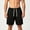 Black, variant on Besolor Mens Sweat Shorts Casual Loose Wide Leg Drawstring Elastic Waist Workout Running Shorts with Pockets(X-Large,Navy)