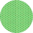 thumbnail image 1 of Ahgly Tapis Rond Lavable en Machine Intérieur Vert Jade Transitionnel, 5 Pieds Rond, 1 of 7