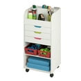 thumbnail image 6 of Honey-Can-Do 3-Drawer Particleboard Craft Storage Cart, White, 6 of 10