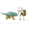 thumbnail image 2 of Jurassic World Human & Dino Pack Ben & Ankylosaurus Bumpy Figures, 4 Year Olds & Up, 2 of 6