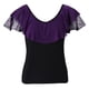 thumbnail image 2 of Camiseta de manga corta de verano para mujer, camiseta con cuello en V, blusa, camisa, baile, baile SG Zulema  Tops de baile latino, 2 of 8