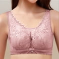 thumbnail image 5 of Gymayou Wire-Free Minimizer Bra for Full Figure Women Thin Breathable Full Coverage Anti-Sagging Bra with Side Support Comfort Bras Brick Red 2XL, 5 of 7
