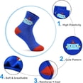 thumbnail image 2 of 12 Pairs Boys Socks for Kids Crew Socks Cotton Cartoon Novelty Crazy for Toddler 1-7 Years Old, 2 of 6