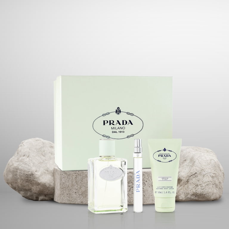 Infusion D'Iris by PRADA 3pcs Gift Set ( 3.4oz EDP Spray + .33oz