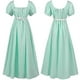 thumbnail image 2 of Medieval Women's High Waist Ball Dress Bridgerton Victorian Tea Party Dress Vintage Cosplay Dress S-3XL, 2 of 3