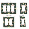 thumbnail image 2 of Yayeee Rocker Switch Wall Plate 3-Gang 6.5"x4.6" Home Decorative Outlet Cover, Pink Geometric Flowers, 2 of 6