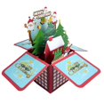 thumbnail image 1 of Tarjeta de felicitación de Navidad personalizada, tarjeta de cumpleaños única hecha a mano, tarjeta de felicitación de Navidad 3d, imágenes impresionantes de Santa Claus, 1 of 4