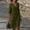 Army Green, variant on Kmdttou Women's Short Sleeve Loose Plain Dresses Women Casual Vacation Style Solid Color Half Sleeve V-Neck Dress