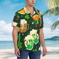 thumbnail image 5 of Bixox Men's Hawaiian Shirts Men's St Patrick's Day10 Print Short-Sleeve Shirt-Small, 5 of 8