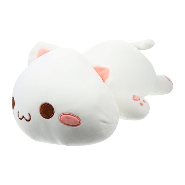 Almohada de peluche de gato de dibujos animados creativos de 30 cm para dormir, regalo de cumpleaños para niños