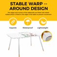 thumbnail image 4 of Happy Easter Table Cloths for 8 Foot Rectangle Tables, Cute Gnomes Eggs Spring Daisy Flowers Plants Patio Waterproof Elastic Fitted Tablecloths, Washable Rectangular Table Cover for Camping, 4 of 8