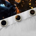 thumbnail image 4 of Homewish 3D Magical Cat Curtains Pack of 2 (42x84 Each) for Teens, Dreamy Butterfly Curtains Blackout, Kawaii Animal Bedroom Curtains, Black Out Curtains Decor, 4 of 6