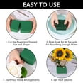 thumbnail image 3 of Hengbo 5 Pcs Flower Foam Brick Florist Foam Blocks Wet Floral Foam Wet Florist Styrofoam Block Flower Arrangement Supplies for Fresh Flower Arrangement DIY Craft Wedding Home Decorations Green, 3 of 7
