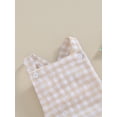 thumbnail image 4 of Bagilaanoe Newborn Baby Girl Rompers Plaid Sleeveless Bodysuit 3M 6M 9M 12M 18M 24M Infant Overalls One Piece Jumpsuit, 4 of 8