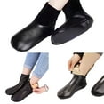 thumbnail image 3 of Waterproof PU Leather Slipper Socks for Women and Men Winter Warm Thick Fleece Lined Thermal Casual Home Carpet Socks, 3 of 9