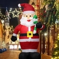 thumbnail image 2 of Muleta de decoración navideña, juguete inflable de Papá Noel con luces LED, modelo inflable para exteriores, adorno para fiesta y decoración de jardín, 1,2 M, 2 of 5