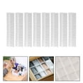 thumbnail image 3 of KALLORY 8Pcs Adjustable Dividers for Drawer Storage Separator in Plastic White, 3 of 8