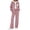 Pink, variant on Zynoxe Womens Sweatsuits 2 Piece Set Soft Corduroy Drawstring Hooded Sweatshirt & Elastic Waist Sweat Pants Suit Fashion Button Down Lounge Sets Stylish Color Block Tracksuit Set with Pockets Black S