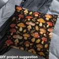 thumbnail image 3 of Mushroom Upholstery Fabric,Oil Painting Fungus Fabric By The Yard,Botanical Leaves Decorative Fabric,Colorful Wildlife Indoor Outdoor Fabric,Orange Red,1 Yard, 3 of 5