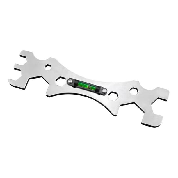 Llave para el baño, nivelador Universal de tubería de agua fría y caliente, soporte de válvula mezcladora multiusos de gran apertura para lavabo y