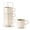 White & Green, variant on Large Ceramic Coffee Mug Set Of 4 With Stand 15 Oz Stackable Different Embossment Ribbed Latte Cup For Cappuccino Tea Hot Cocoa Drinks - Dishwasher &wave Safed