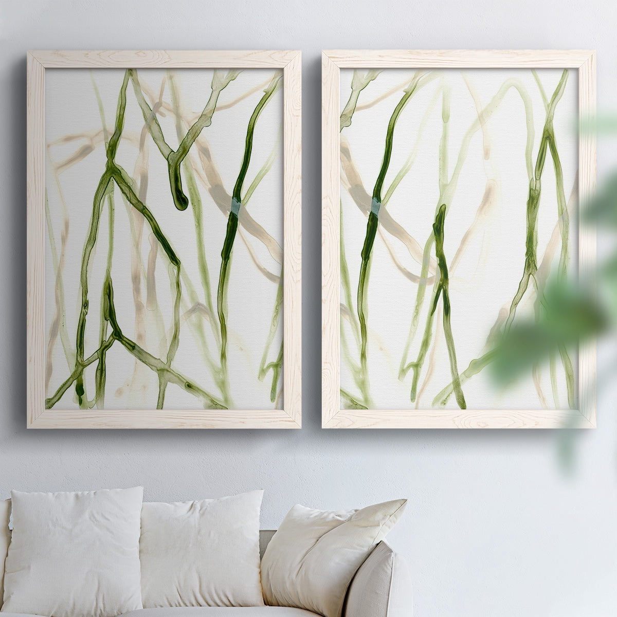 Runnel VII - Premium Framed Canvas 2 Piece Set - Ready to Hang