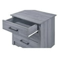 thumbnail image 3 of Maklaine Engineered Wood Contemporary 3 Drawer Nightstand in Gray, 3 of 5
