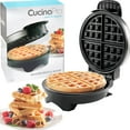thumbnail image 1 of Máquina para Hacer Gofres Belgas: Hierro para Gofres Antiadherente de 7" con Control de Dorado Ajustable, el Panadero Eléctrico Hace Gofres Gruesos y Esponjosos: Cocina Esencial para el Desayuno, 1 of 5