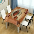 thumbnail image 6 of 54 x 54 Inch Table Cloth, Vintage Style Collage with Cup of Coffee with Cookie Washable Tablecloth Protector for Dining Table, Camping and Buffet Parties, 6 of 6
