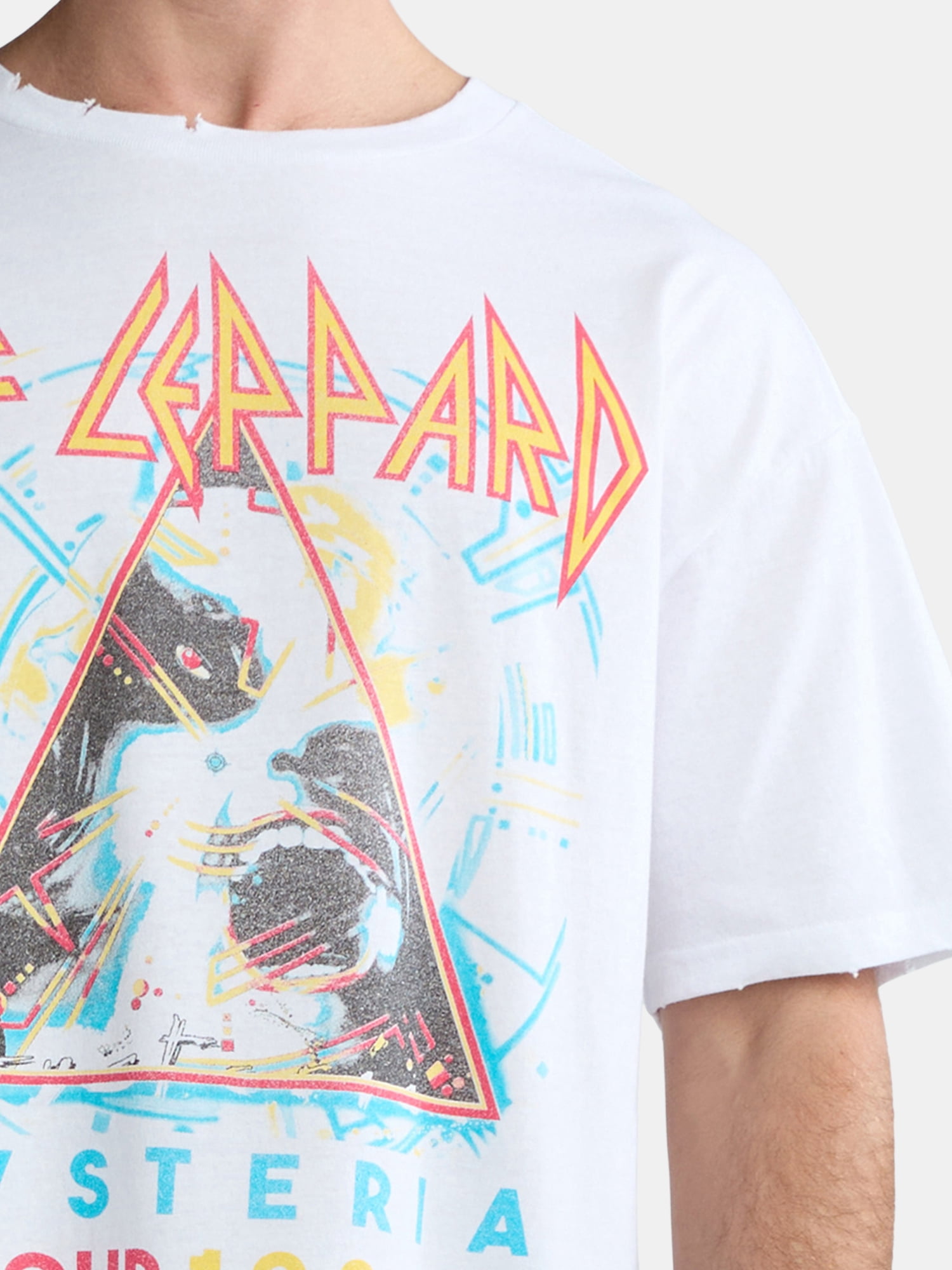 Def Leppard Men's & Big Men's Oversized Graphic Band Tee, Sizes XS-3XL