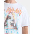 thumbnail image 4 of Def Leppard Men's & Big Men's Oversized Graphic Band Tee, Sizes XS-3XL, 4 of 5