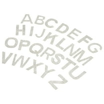 STRANDCHIC White Rhinestone Alphabet Applique Patches Set for Jeans Bags Embroidery Decorative Iron-On Craft