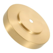 LOLIPPYY Golden Round Lamp Holder Base with Smooth Edges, Versatile Design for Table Lamps and Lighting Fixtures