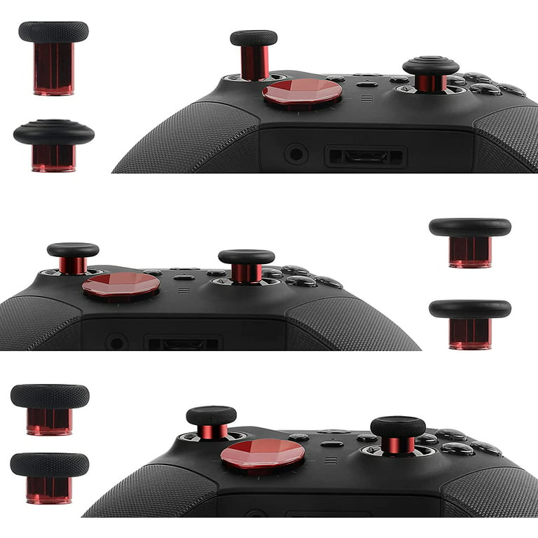 TOMSIN Replacement Magnetic Buttons Kit for Xbox Elite Controller Series 2 Accessories, Includes 6 Metal Plating Joysticks, 4 Paddles, 2 D-Pads, 1
