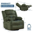 Rocking Recliner Chair for Adults Wide 360° Swivel Rocker Recliner ...