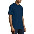 thumbnail image 3 of Hanes Men's and Big Men's Beefy-T Crew Neck Short Sleeve T-Shirt, Up To 6XL, 3 of 7
