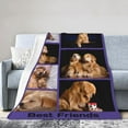 thumbnail image 3 of Custom Blanket Personalized Bed Throw Blanket with Photos Text, Customized Blankets with Photos Collage Customized Blankets for Family Birthday Wedding Gift, Gary, 60" x 50" Blankets, 3 of 5