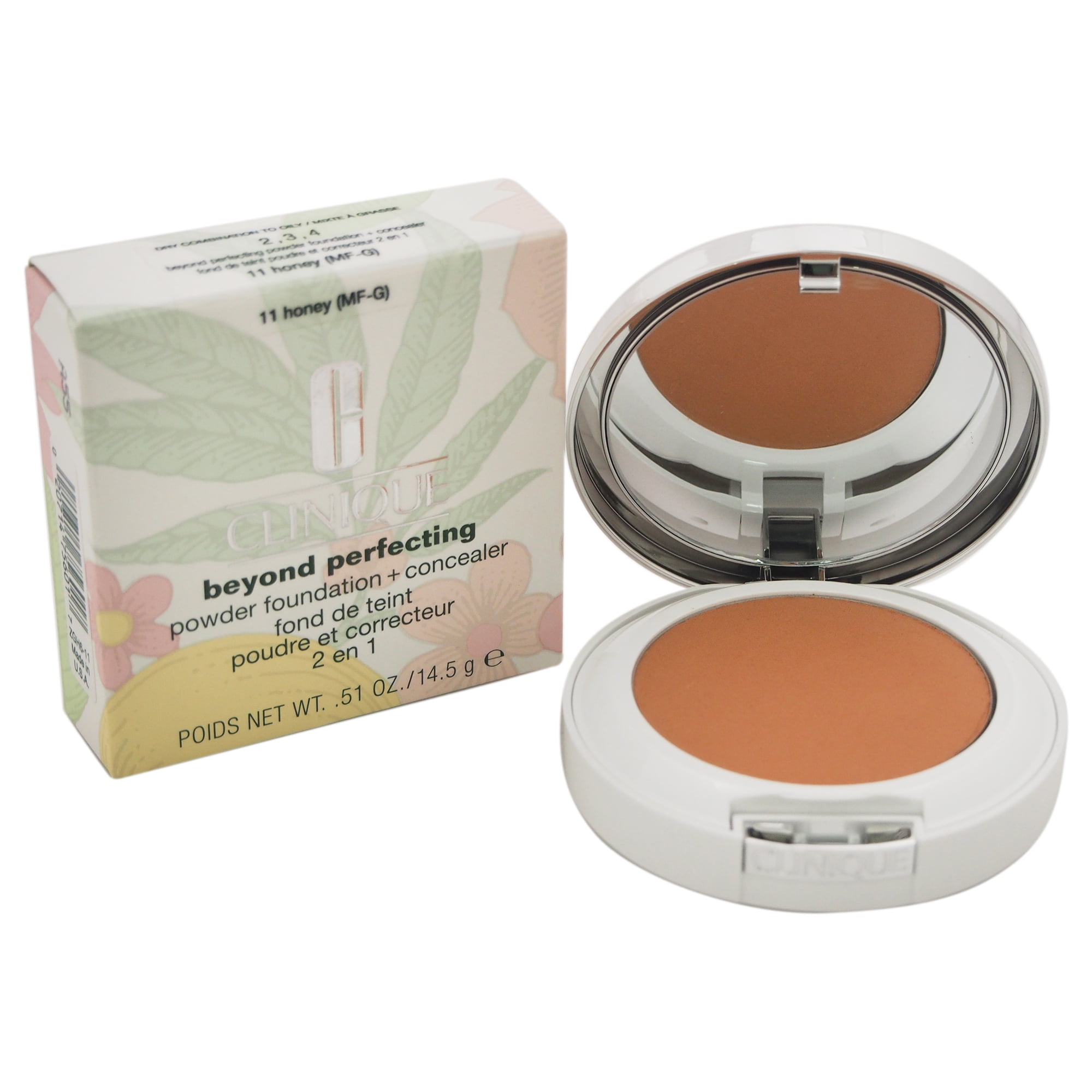 Clinique Beyond Perfecting Powder Foundation+Concealer 11 Honey(MFG) Dry Com. To Oily by
