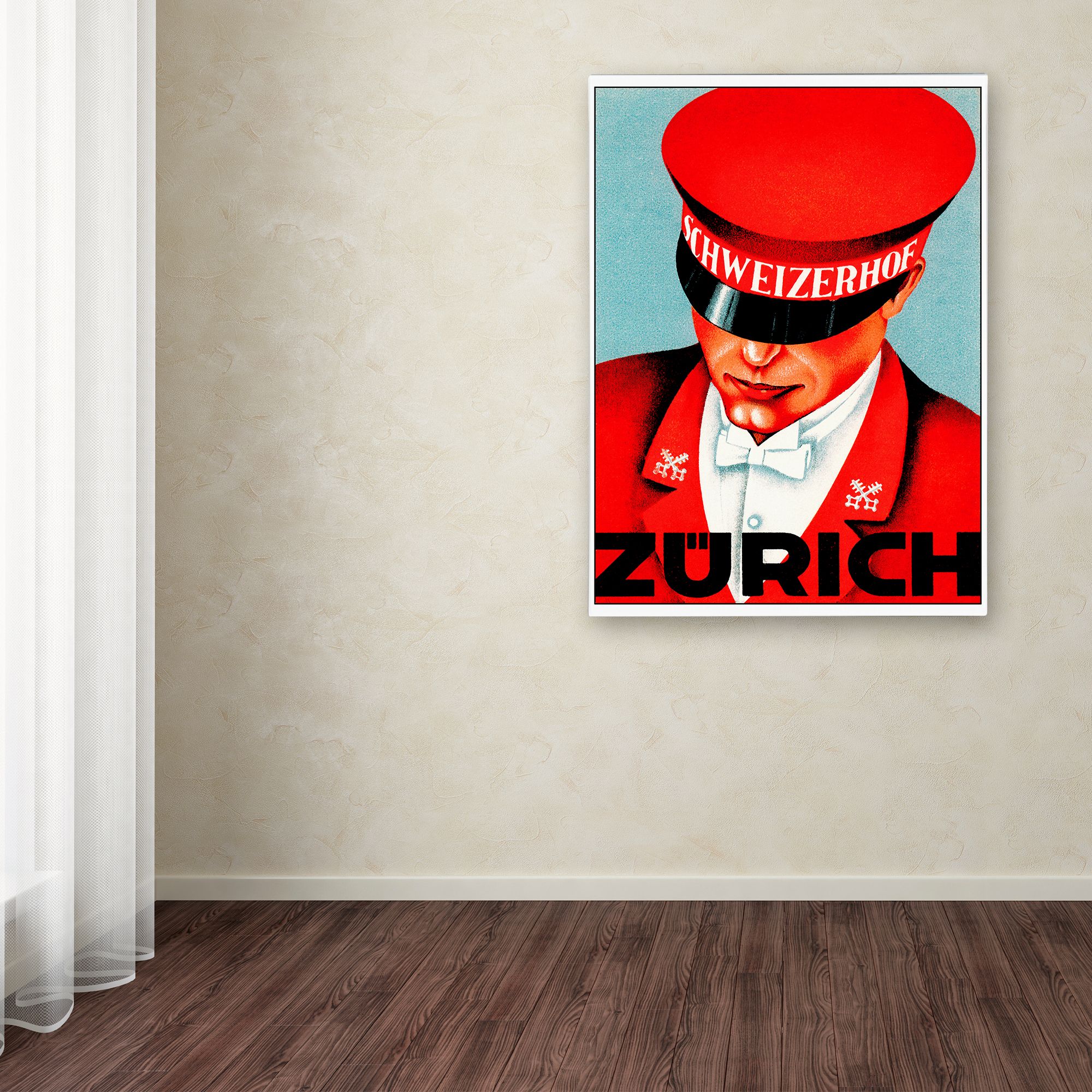Trademark Fine Art 'Hotel Schweizerhof' Canvas Art by Vintage Lavoie