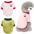 thumbnail image 1 of Paquete de 2 suéteres para perros, ropa para perros, abrigo para perros, chaqueta para perros pequeños o medianos, niño o niña (rosa + verde), 1 of 6