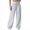 Light Blue, variant on VEKDONE Striped Straight Trousers for Women High Waisted Drawstring Wide Leg Long Pants Elastic Waist Loose Fit Palazzo Pants with Pockets Light Blue M